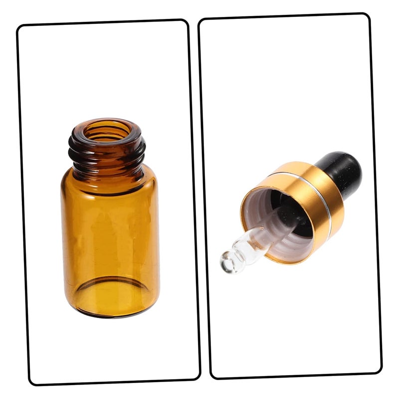 12pcs Portable Glass Dropper Bottles Pipettes for Aromatherapy Fragrance Blends Travel Friendly Leak Proof Design - Image 3